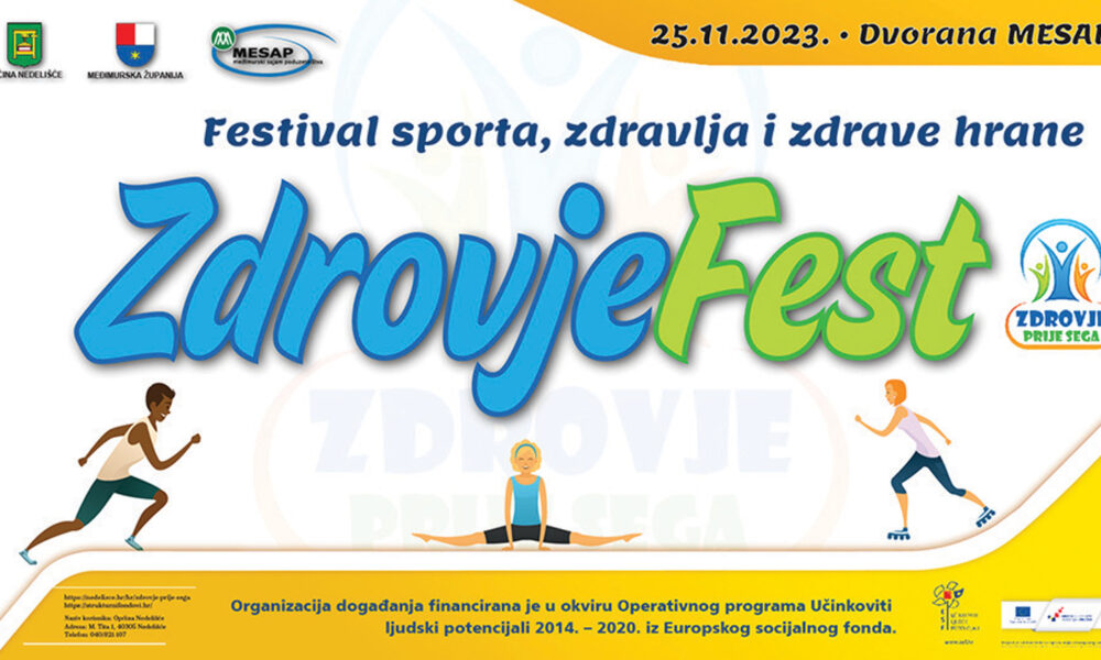 Festival de esporte, saúde e alimentação saudável em Nedelišće – 7Plus